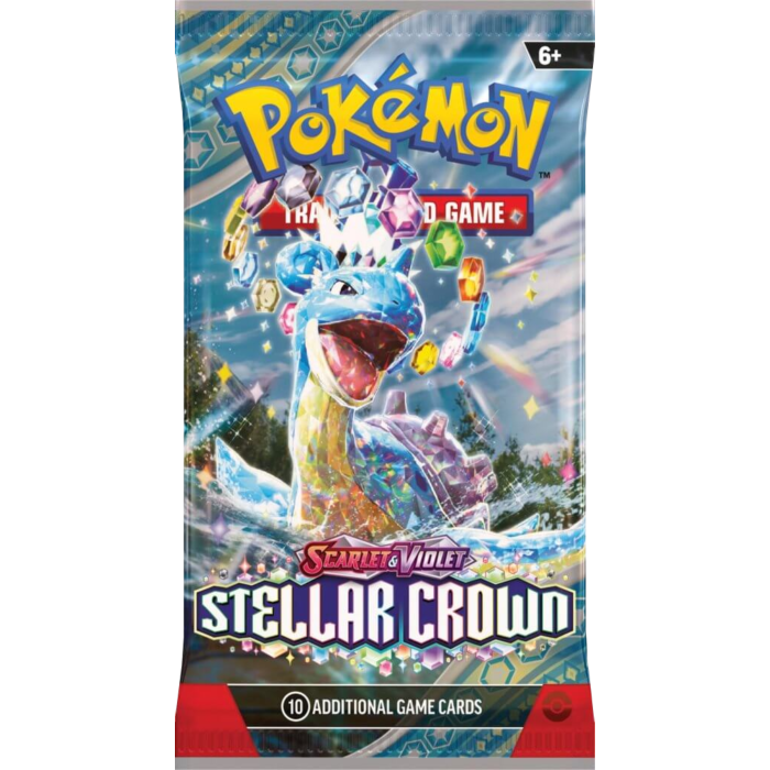 Pokemon - Scarlet & Violet 7 Stellar Crown Booster Pack (10 Cards)
