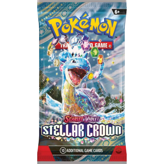 Pokemon - Scarlet & Violet 7 Stellar Crown Booster Pack (10 Cards)